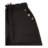 RELISH pantalone tinta unita con bottoni in contrasto Nero per Bambina RGA23070 NERO RELISH 