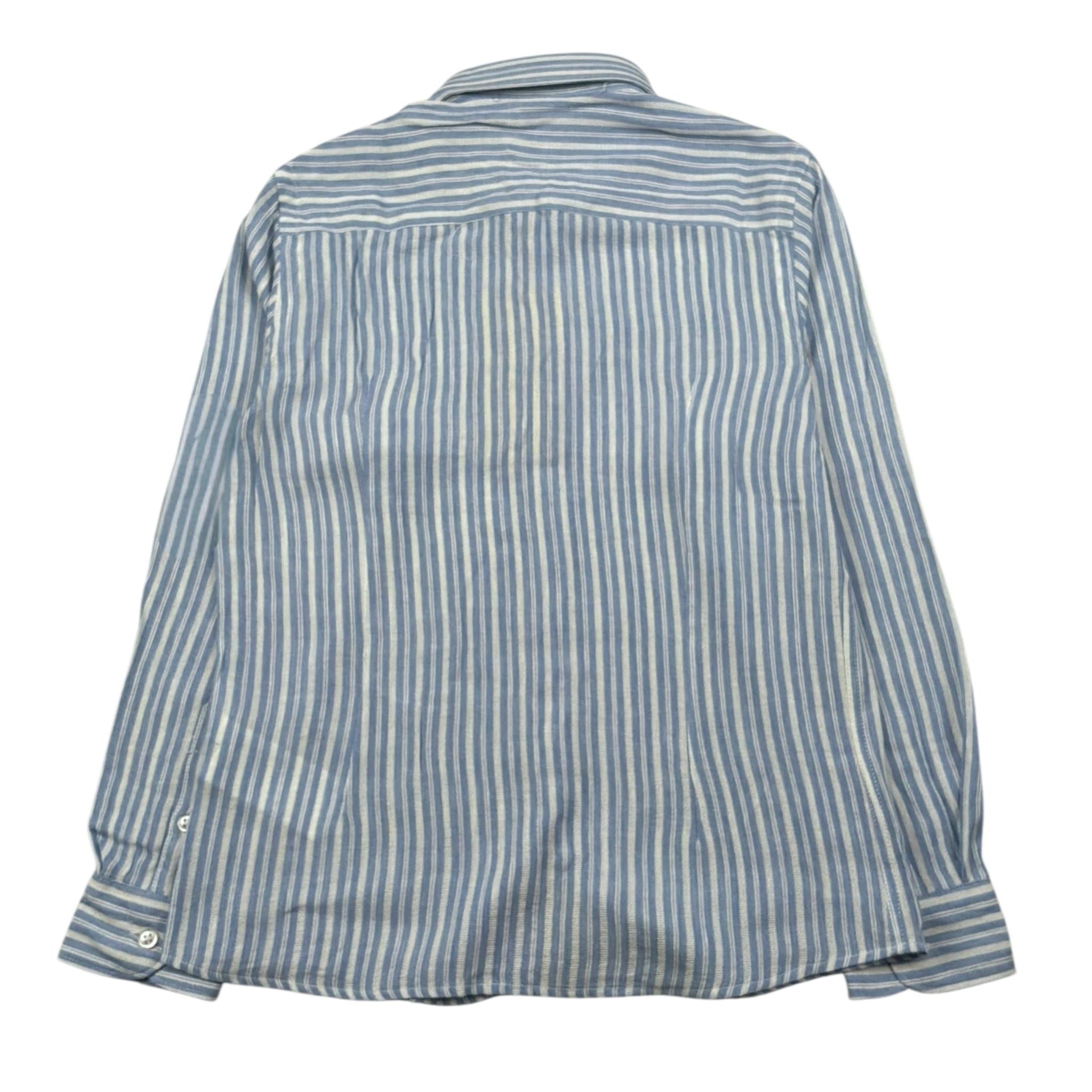 Manuel Ritz Camicia Manica Lunga Fantasia A Righe per Bambino MR2930X AZZURRO MANUEL RITZ 