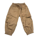 M+E' Pantalone Tinta Unita Modello Cargo per Neonata UE1767X CAMMELLO M+E' 