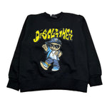 Disclaimer Felpa Chiusa Girocollo Tinta Unita con Logo per Bambino 25EDK58430 NERO DISCLAIMER 