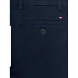 Tommy Hilfiger Pantalone Tinta Unita con Girovita Regolabile per Bambino KB0KB09435 BLU TOMMY HILFIGER 