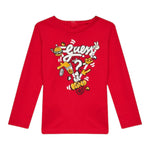 GUESS shirt girocollo tinta unita con stampa Rosso per Neonato I4YI02K8HM4 ROSSO GUESS 