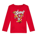 GUESS shirt girocollo tinta unita con stampa Rosso per Neonato I4YI02K8HM4 ROSSO GUESS 