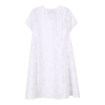 Dkny Abito Mezza Manica Tinta Unita per Bambina D62332 BIANCO DKNY 