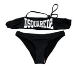 Dsquared2 Costume 2 Pezzi Fascia-Slip Tinta Unita per Bambina DQ0274 NERO DSQUARED2 