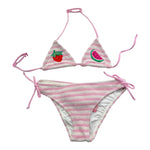 Saint Barth Costume 2 Pezzi Triangolo-Slip per Bambina 00889L ROSA SAINT BARTH 