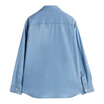 Aspesi Camicia Tinta Unita In Denim per Bambino S24008CLJ0043 AZZURRO ASPESI 