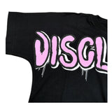 Disclaimer T-Shirt Girocollo tinta unita con Stampa Nero per Bambina 23IDK53962 NERO DISCLAIMER 