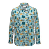 Alessandro Lamura Camicia tinta unita con Fantasia Azzurro per Neonato SEA01 AZZURRO ALESSANDRO LAMURA 