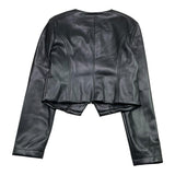 Patrizia Pepe Giubbino In Ecopelle Tinta Unita con Zip per Bambina 7O0014 NERO PATRIZIA PEPE 