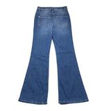 Fun & Fun Jeans Tinta Unita Modello Zampa Blu Per Bambina