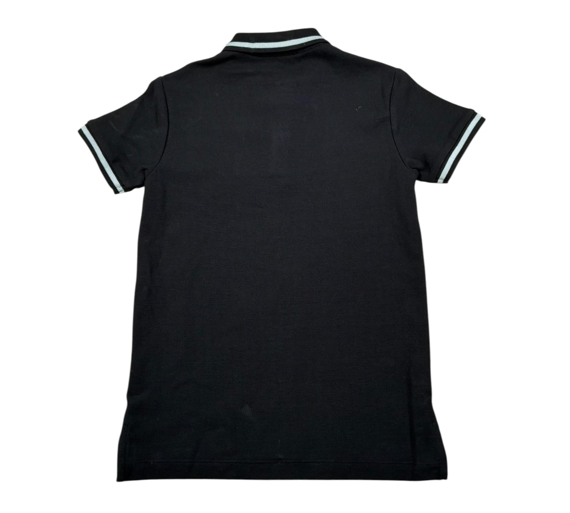 John Richmond Polo Mezza Manica Tinta Unita con Logo per Bambino RBP26022PO NERO JOHN RICHMOND 