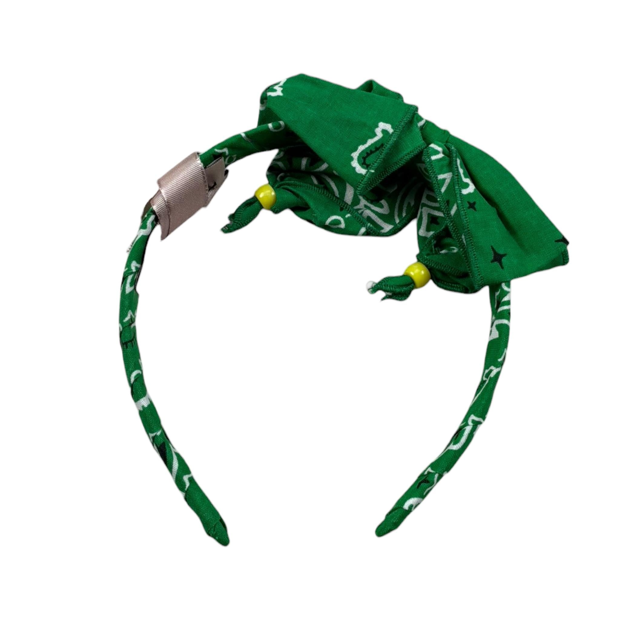 Mariuccia Cerchietto Tinta Unita per Bambina CRMM VERDE MARIUCCIA 