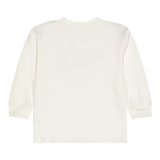 MOSCHINO abito felpa girocollo tinta unita con stampa Panna per Neonata MDV0BNX PANNA MOSCHINO 