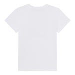 Moschino T-Shirt Girocoll Tinta Unita con Stampa per Bambino HAM05U BIANCO MOSCHINO 
