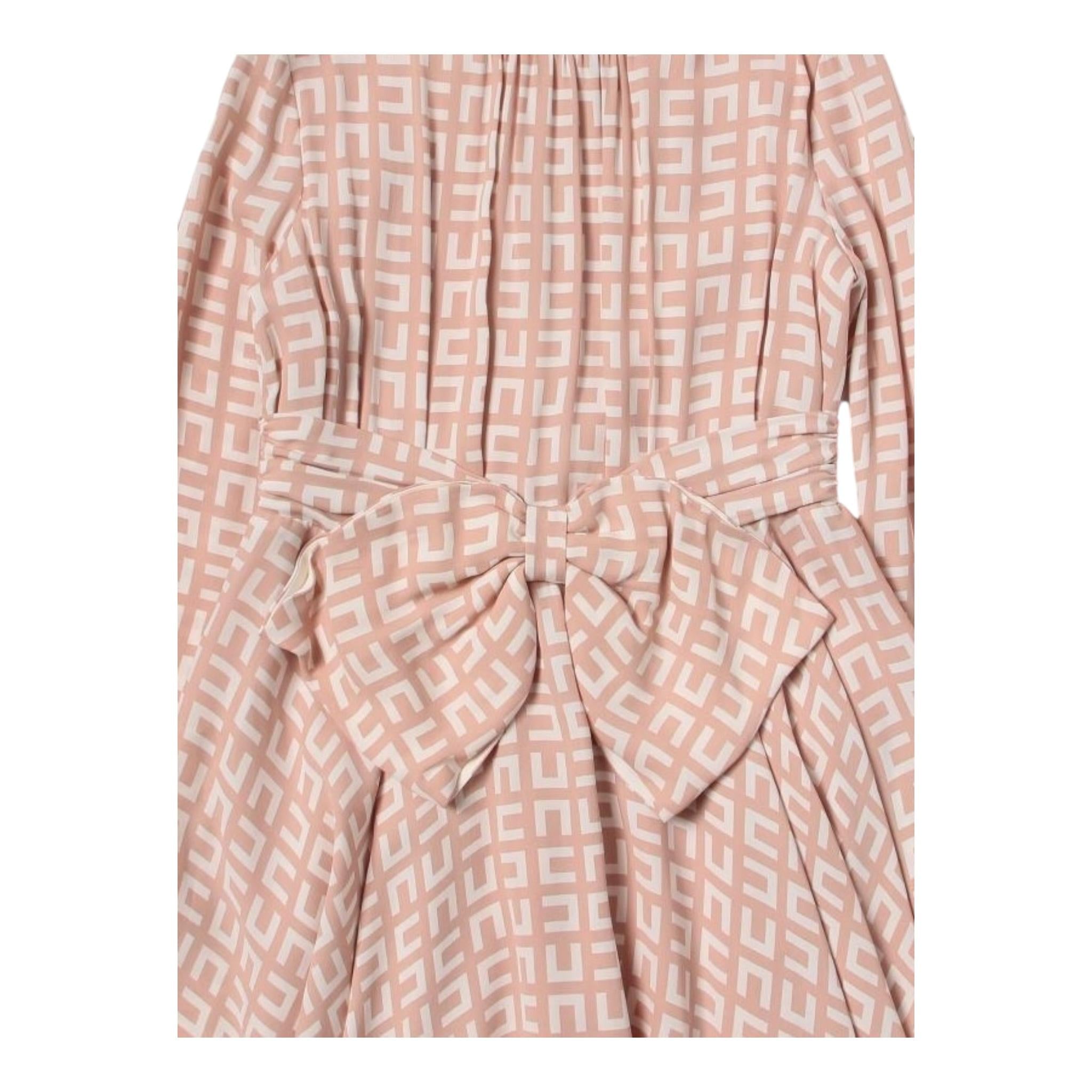 Elisabetta Franchi Abito Tinta Unita Manica Lunga Logato per Bambina EFAB455 ROSA ELISABETTA FRANCHI 