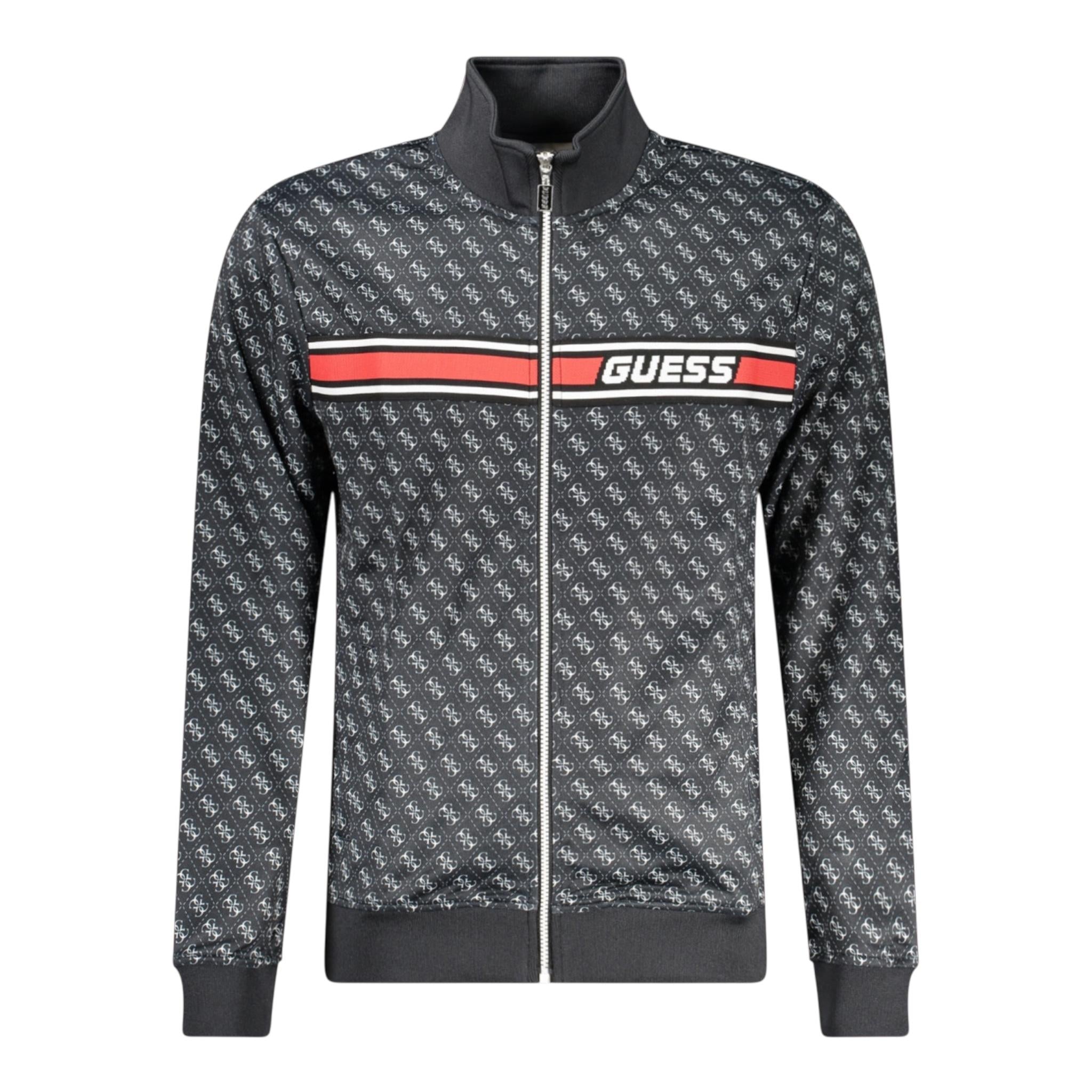GUESS felpa con zip tinta unita con loghi Nero per Bambino L4YQ24FL04Q NERO GUESS 