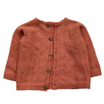 WEDOBLE cardigan tinta unita con trafori Rosa per Neonata I2406308 ROSA WEDOBLE 