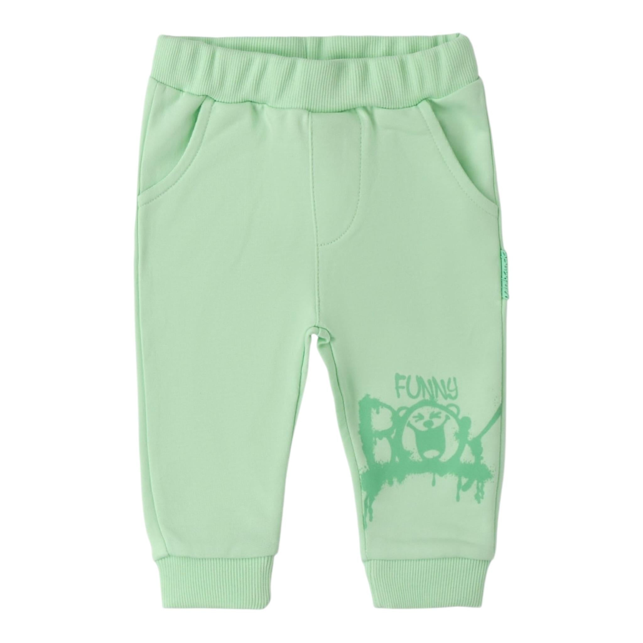 Mini Banda Completo 3 Pezzi Felpa-Shirt-Pantalone per Neonato 3B640 VERDE MINI BANDA 