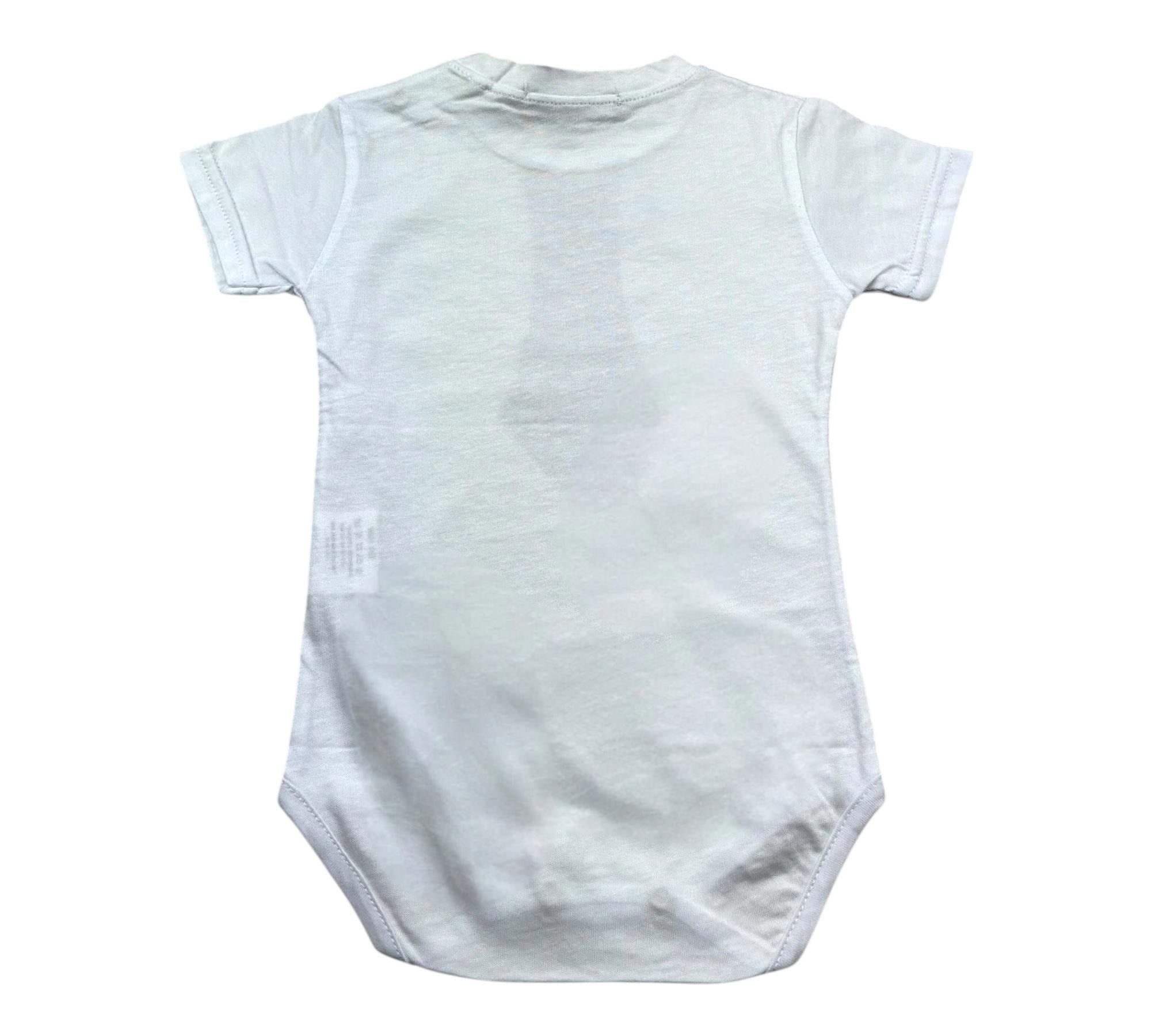 Manuel & Frank Body Mezza Manica Tinta Unita per Neonato MF7051I BIANCO MANUEL & FRANK 