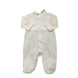 LE BEBE' tutina tinta unita con stampa Bianco per Neonata LBG5944 BIANCO LE BEBE' 
