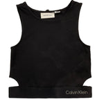 Calvin Klein Top Giromanica Tinta Unita per Bambina IG0IG02869 NERO CALVIN KLEIN 