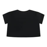 Marc Ellis T-Shirt Girocollo Tinta Unita Con Logo Nero Per Neonata