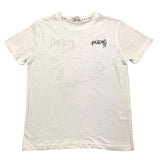 Yours T-Shirt Girocollo Tinta Unita Con Stampa In Contrasto Bianco Per Bambino