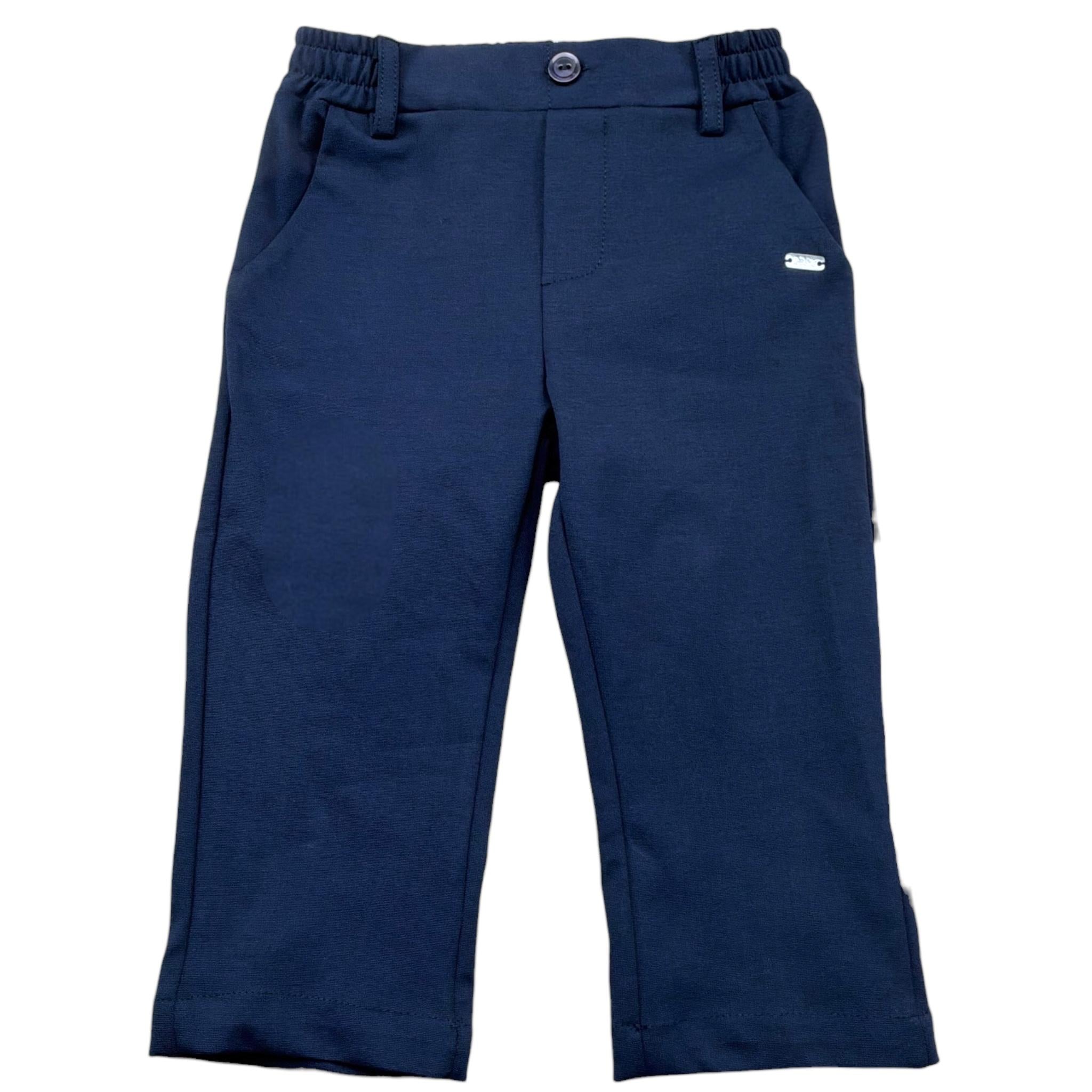 Le Bebe' Pantalone Tinta Unita con Elastico In Vita per Neonato LBB5364 BLU LE BEBE' 