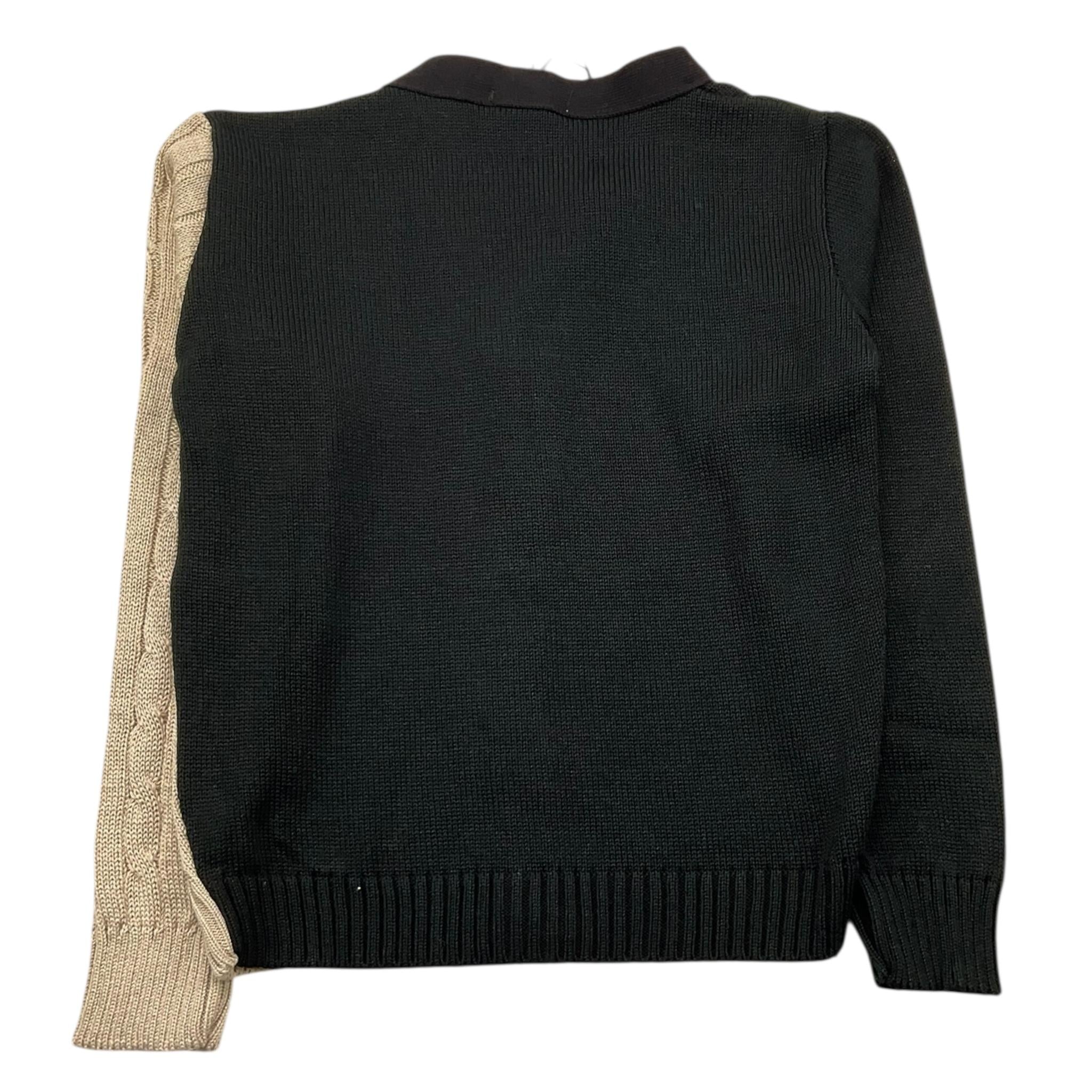 DANIELE ALESSANDRINI cardigan tricolore scollo a v  Multicolor per Bambino 1231W00083 MULTICOLOR DANIELE ALESSANDRINI 