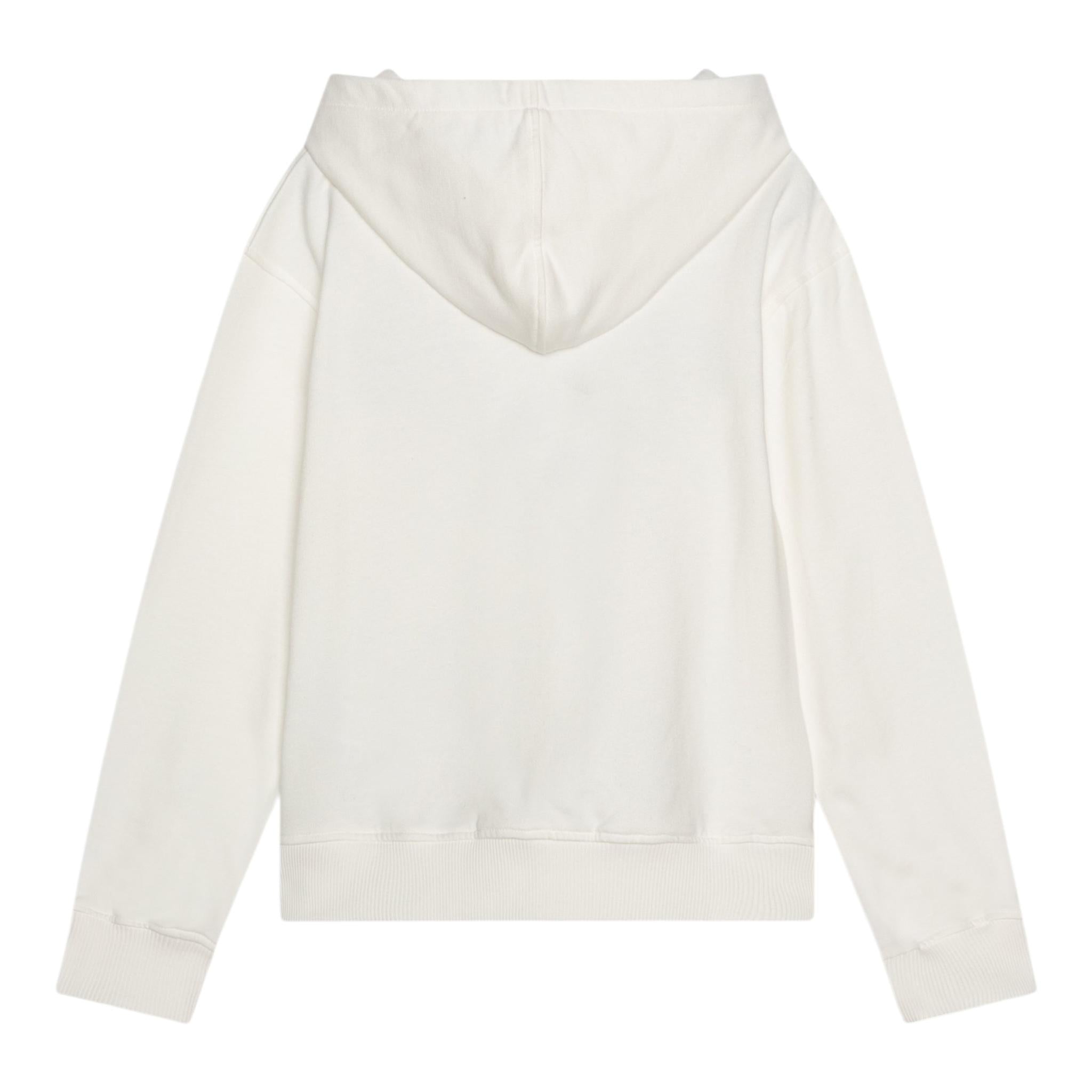 MOSCHINO felpa tinta unita con cappuccio e stampa Panna per Bambina HMF07KX PANNA MOSCHINO 