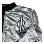 John Richmond Giubbino Reversibile con Zip Bicolore per Bambina RGP26037GB NERO/ARGENTO JOHN RICHMOND 