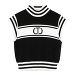 TWINSET maglia tinta unita con stampa giromanica Bianco/nero per Bambina 242GJ3165 BIANCO/NERO TWINSET 