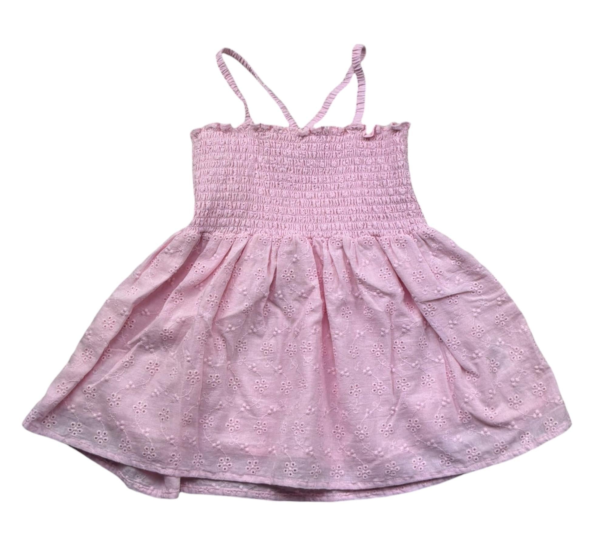 Saint Barth Camicia Bretelline Tinta Unita In Pizzo Sangallo per Bambina IRMINE ROSA SAINT BARTH 