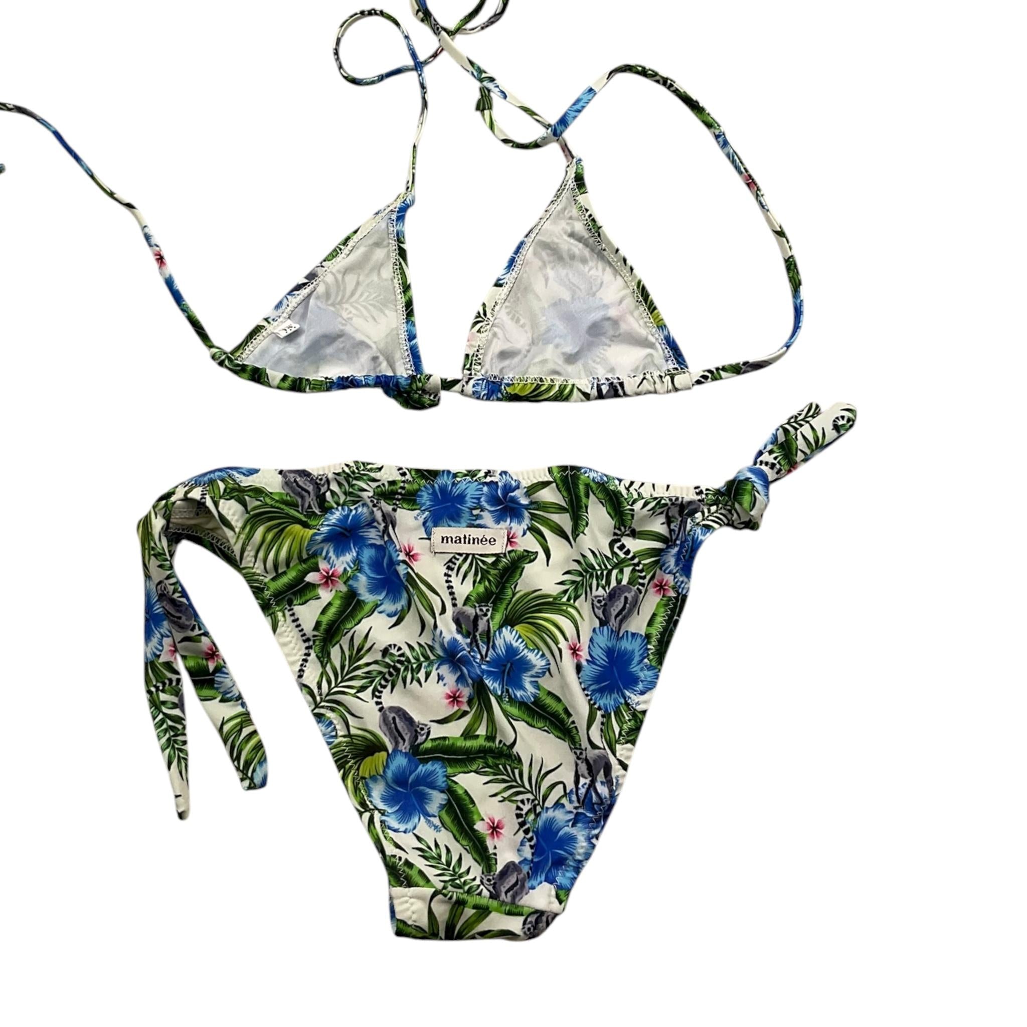 Matinée Costume 2 Pezzi Triangolo-Slip con Fantasia per Bambina CC30222 BIANCO MATINÉE 