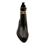 ELISABETTA FRANCHI tronchetto tinta unita a punta Nero per Bambina F4A5E0153 NERO ELISABETTA FRANCHI 