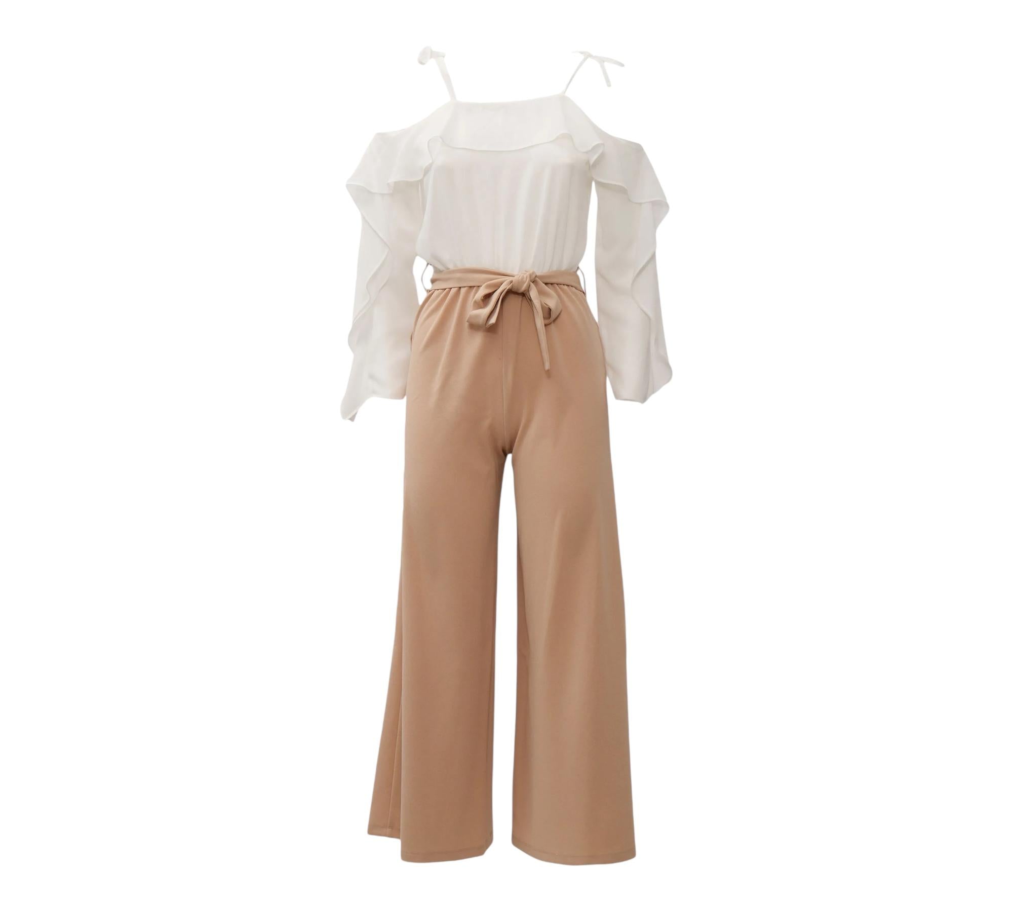 Liu Jo Tuta Bicolore Manica Lunga per Bambina GA5157X BIANCO/BEGIE LIU JO 