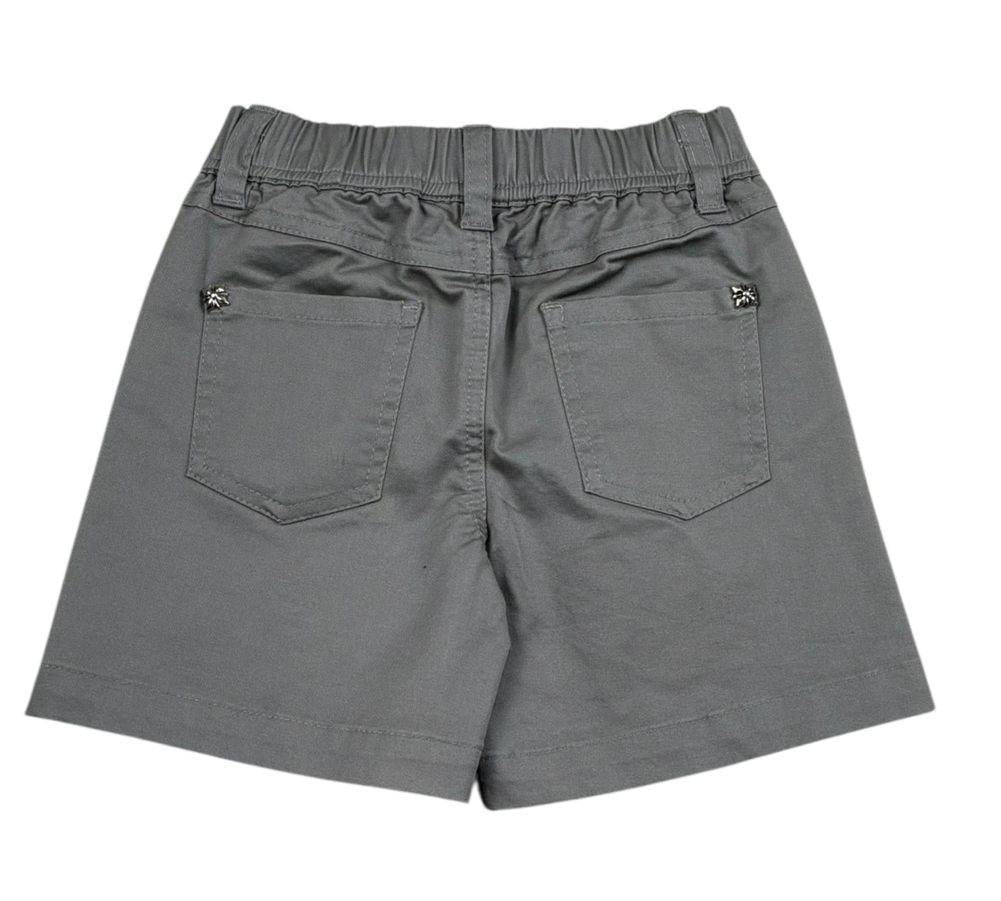 John Richmond Bermuda Tinta Unita con Elastico In Vita per Neonato RIP26128BE GRIGIO JOHN RICHMOND 