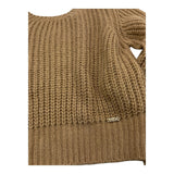 LIU JO maglia tinta unita con scollatura posteriore Biscotto per Bambina GF4234 BISCOTTO LIU JO 