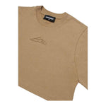 Dsquared2 T-Shirt Girocollo Tinta Unita con Stampa Modello Crop per Bambina DQ2931 BEIGE DSQUARED2 