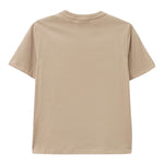 Emporio Armani T-Shirt Girocollo Tinta Unita con Logo per Bambino U6155 BEIGE EMPORIO ARMANI 