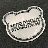MOSCHINO t-shirt girocollo tinta unita con logo Nero per Bambino H7M03RX NERO MOSCHINO 