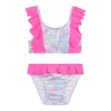 Billieblush Costume 2Pz Fascia-Slip Tinta Unita Argento per Bambina