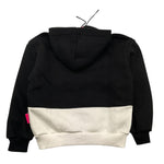 ICON felpa chiusa con cappuccio bicolore con logo Bianco/nero per Bambina IGSW00356 BIANCO/NERO ICON 