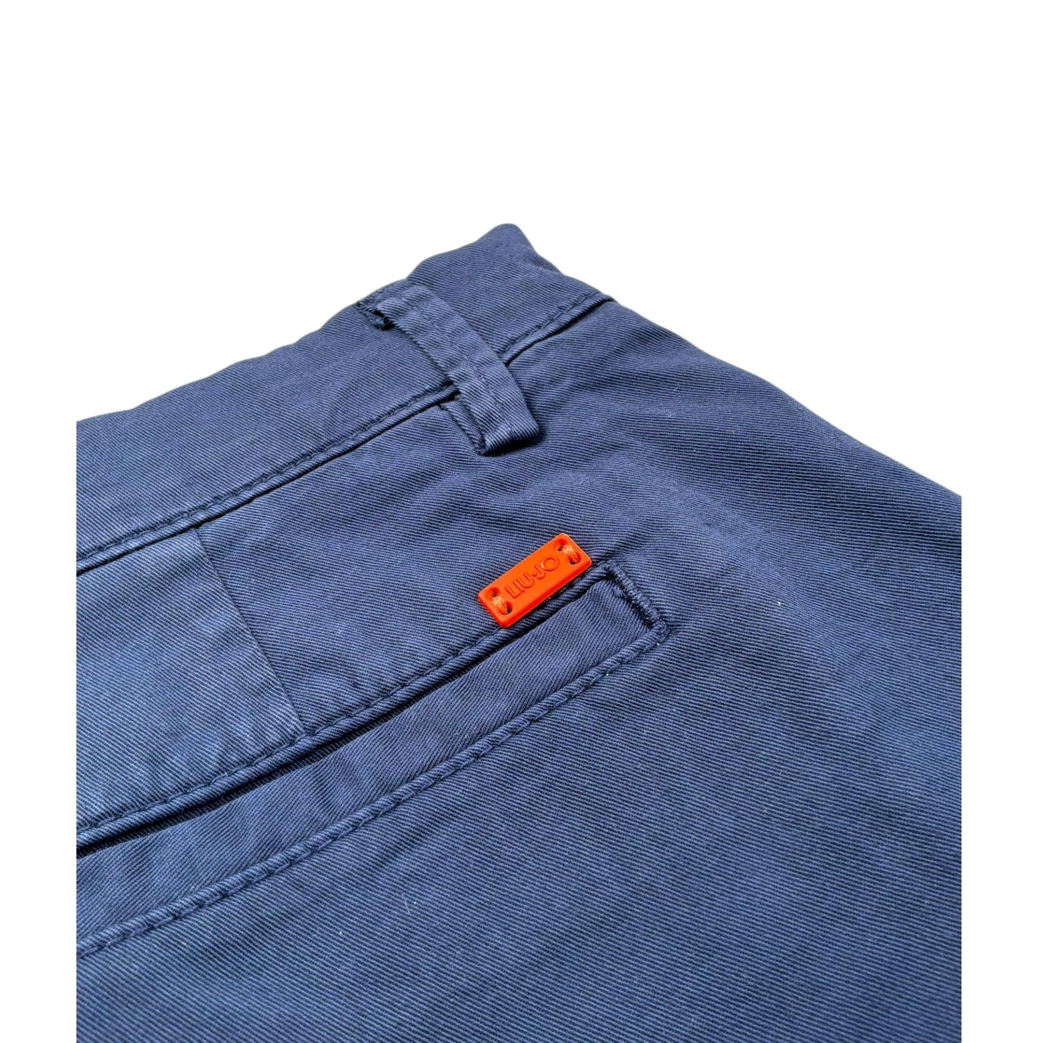 Liu Jo Bermuda Tinta Unita con Girovita Regolabile per Bambino QA3022T3434 BLU LIU JO 