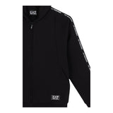 EMPORIO ARMANI felpa con zip e cappuccio tinta unita Nero per Bambino 6DBM65 NERO EMPORIO ARMANI 
