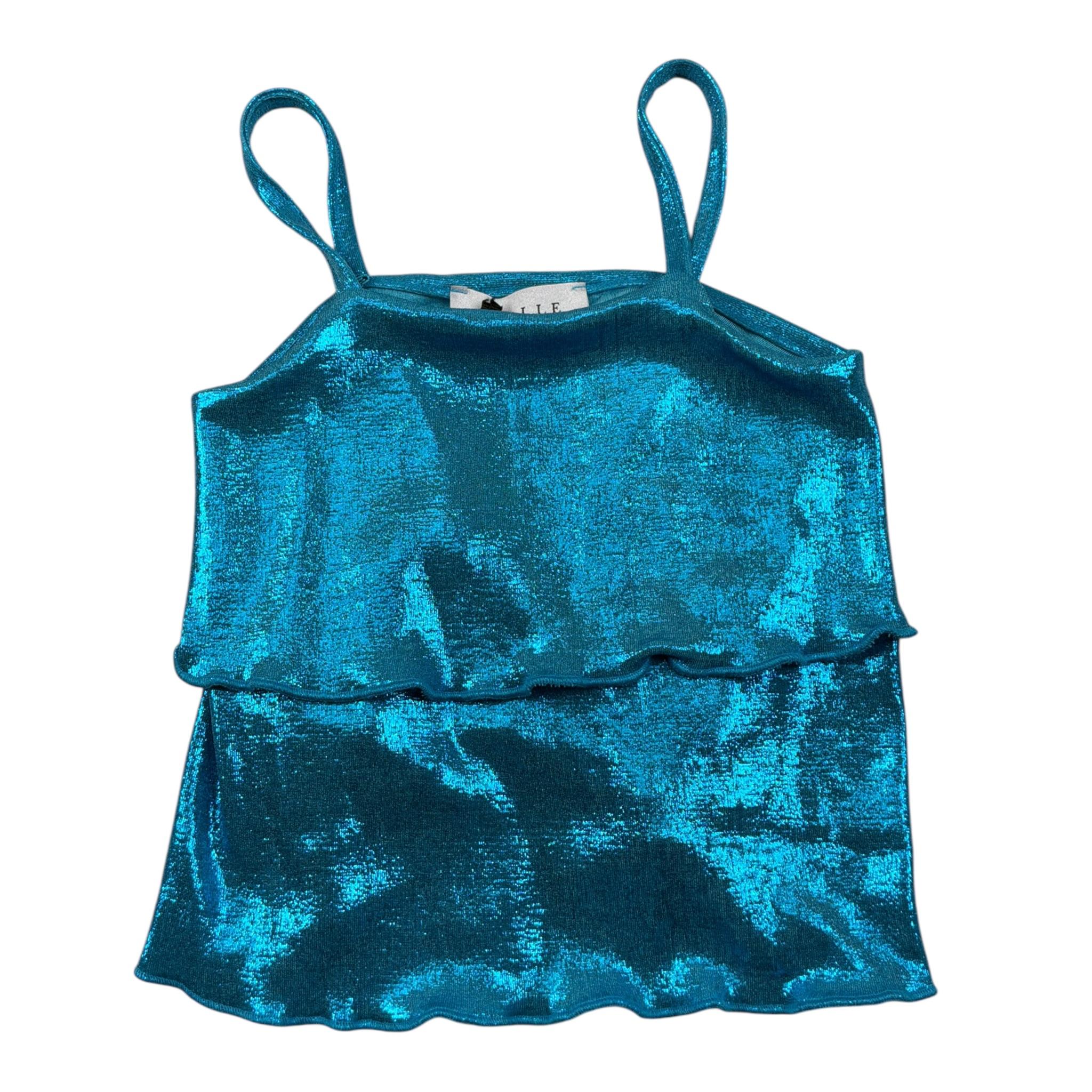 Gaelle Top tinta unita con Bretelle Azzurro per Bambina 2746TOP00472 AZZURRO GAELLE 