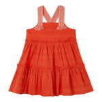 Miss Grant Abito Giromanica Tinta Unita per Bambina 3942 ARANCIONE MAYORAL 