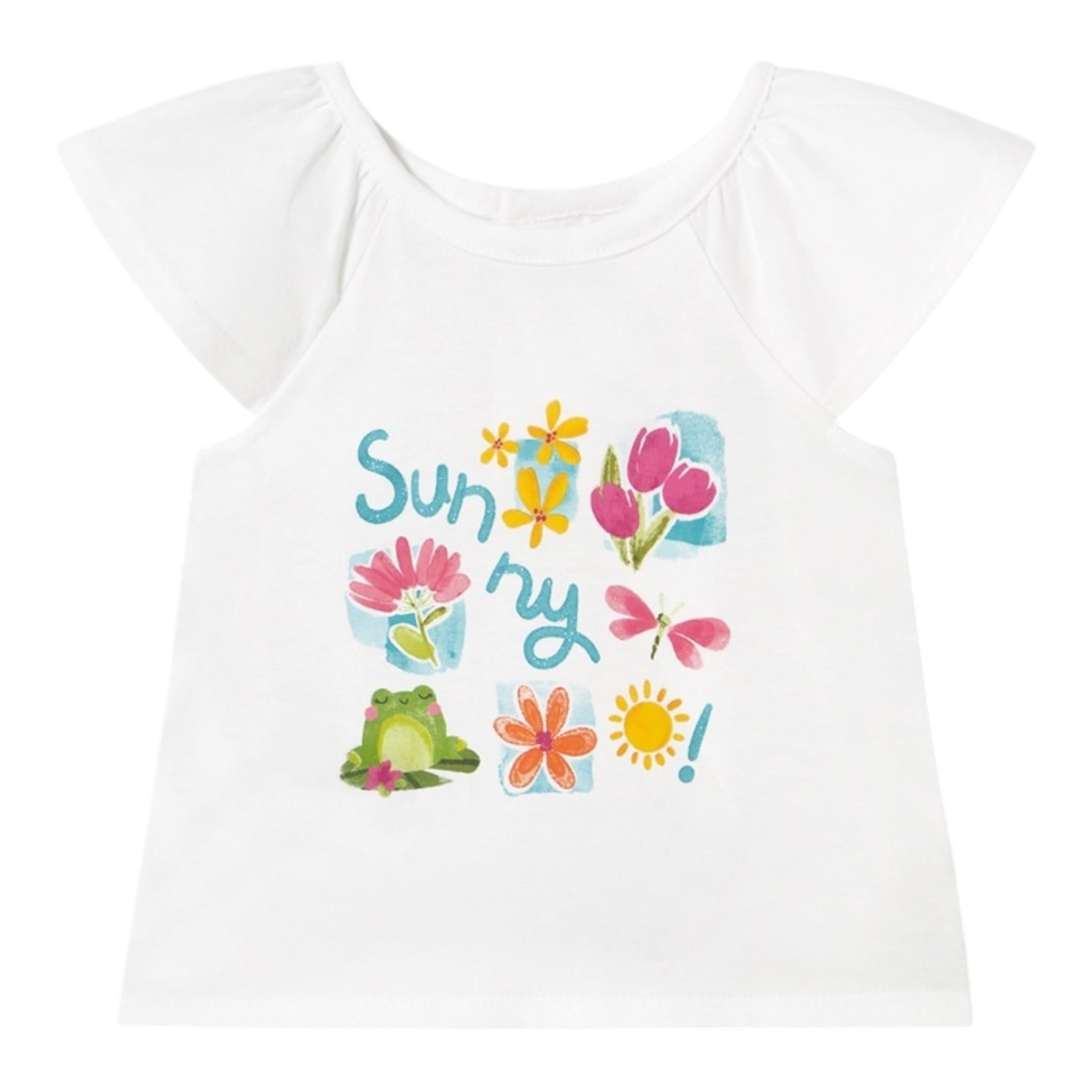 Mayoral Completo 3 Pezzi 2 T-Shirt-Short per Neonata 1232 BIANCO/AZZURRO MAYORAL 