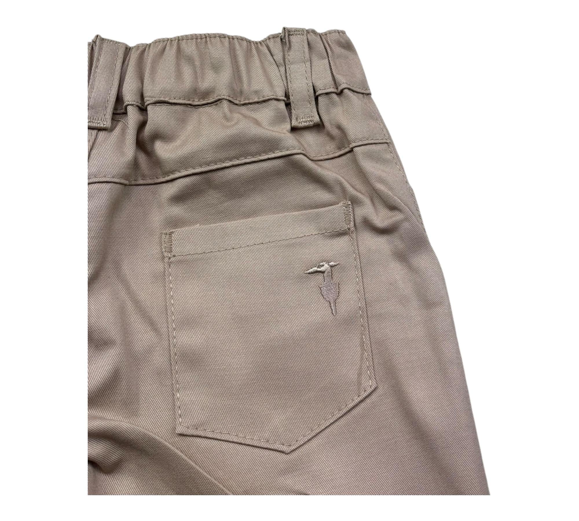 Trussardi Pantalone Tinta Unita con Elastico In Vita per Neonato TIP26114PA BIEGE TRUSSARDI 